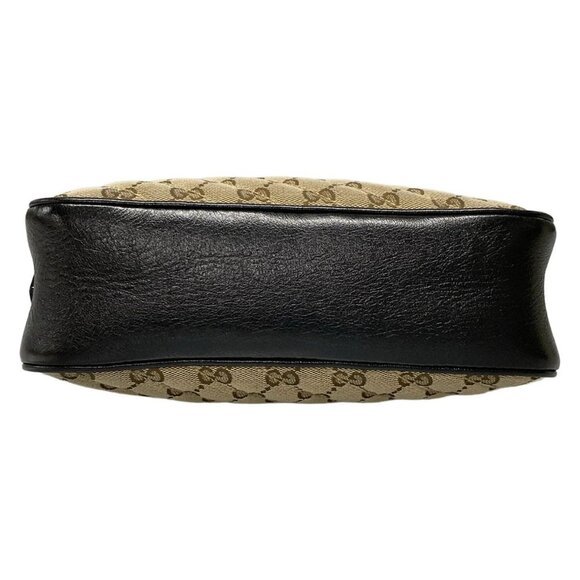 Auth GUCCI GG Marmont 447632 Beige Dark Brown Black Jacquard Leather - Picture 7 of 16